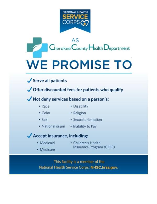 Health Department Promise