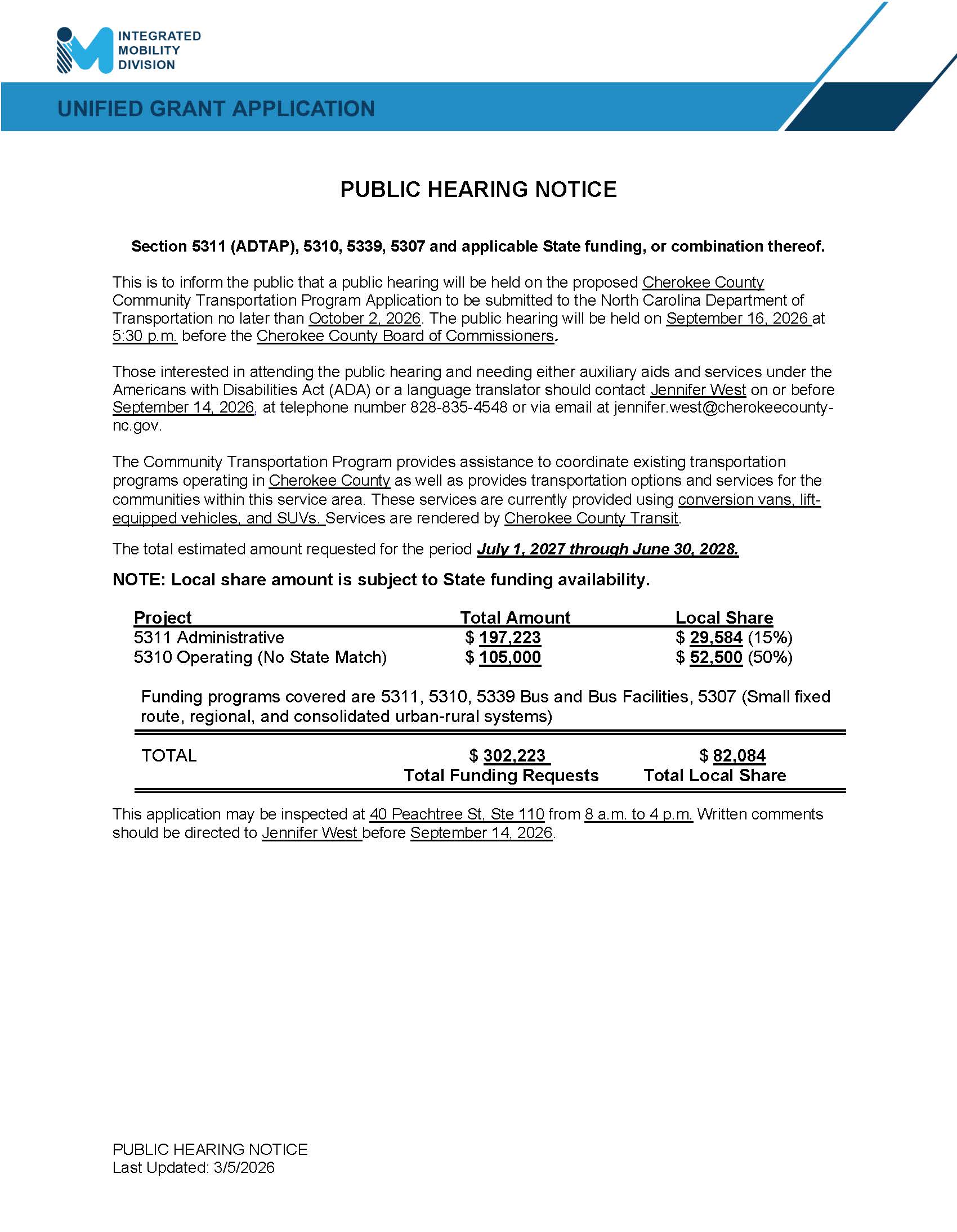 Cherokee County.FY28 Public Hearing Notice