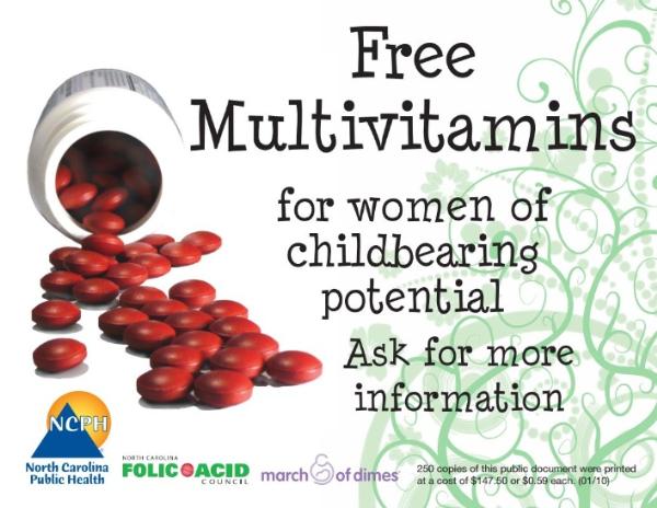 Free Multivitamins Flyer